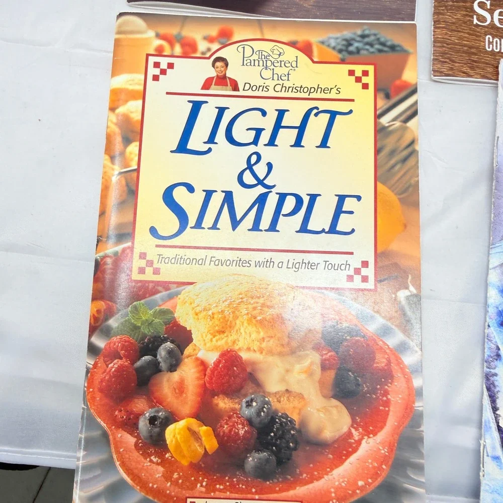 Pampered Chef Seasons Best Cookbook Lot 11 Light & Simple Recipe Booklets